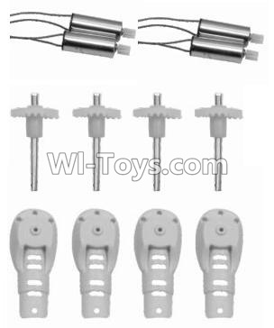 SongYang toys X19 Parts-04 Main gear(4pcs) & Motor cover(4pcs) & Main blades(4pcs) & Main motor(4pcs) For the SY X19 UFO X-19 RC Quadcopter