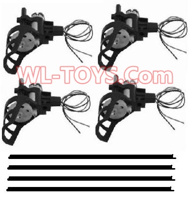SongYang toys X2 Parts-11 Square tube components(4pcs) & Rotating Motor Assembly(2PCS) & Reversing-rotating Motor Assembly(2PCS) For the SongYang toys X2 RC Quadcopter UFO,Drone,helicopter parts