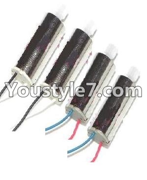 SongYang toys X22 Parts-16 Rotating Motor with red and blue wire(2pcs) & Reversing-rotating Motor with black and white wire(2pcs) For the SY X22 UFO X-22 RC Quadcopter