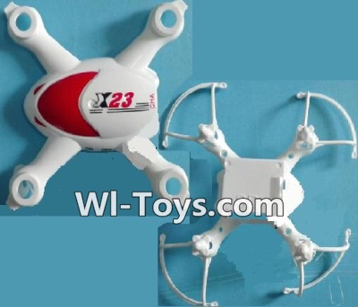 SongYang Toys X23 Spare Parts-01 Upper and Bottom shell cover-Red,SongYang Toys X23 RC Drone Quadcopter Spare Parts,SY X23 RC Drone Replacement Accessories