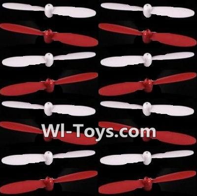 SongYang Toys X23 Spare Parts-11 Propellers,Main rotor blades(16pcs)-8X Red,8X White,SongYang Toys X23 RC Drone Quadcopter Spare Parts,SY X23 RC Drone Replacement Accessories