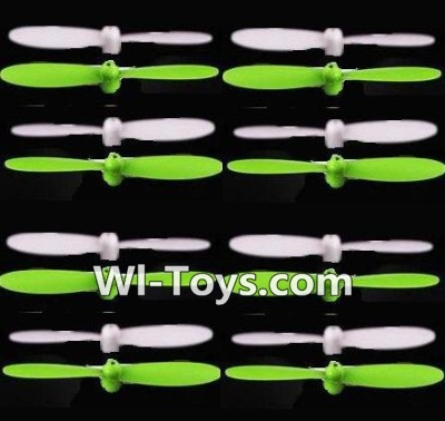 SongYang Toys X23 Spare Parts-13 Propellers,Main rotor blades(16pcs)-8X Green,8X White,SongYang Toys X23 RC Drone Quadcopter Spare Parts,SY X23 RC Drone Replacement Accessories