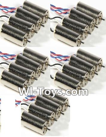 SongYang Toys X23 Spare Parts-14 Rotating Motor with red and blue wire(10pcs-CW) & Reversing-rotating Motor with black and white wire(10pcs-CCW),SongYang Toys X23 RC Drone Quadcopter Spare Parts,SY X23 RC Drone Replacement Accessories