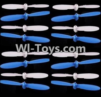 SongYang Toys X24 Spare Parts-10 Propellers,Main rotor blades(16pcs)-8X Blue,8X White,SY X24 RC Quadcopter Spare parts Accessories,SongYang Toys X24 RC Drone Replacement Parts