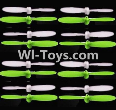 SongYang Toys X24 Spare Parts-11 Propellers,Main rotor blades(16pcs)-8X Green,8X White,SY X24 RC Quadcopter Spare parts Accessories,SongYang Toys X24 RC Drone Replacement Parts