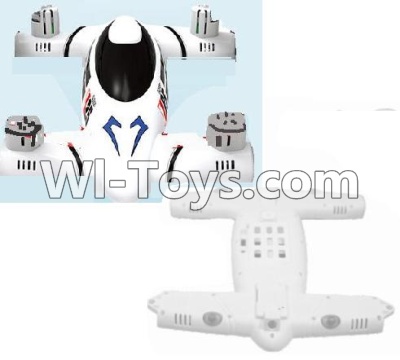SongYang toys X25 Parts-01 Upper shell cover & Bottom shell cover For the SY X25 UFO X-25 RC Quadcopter