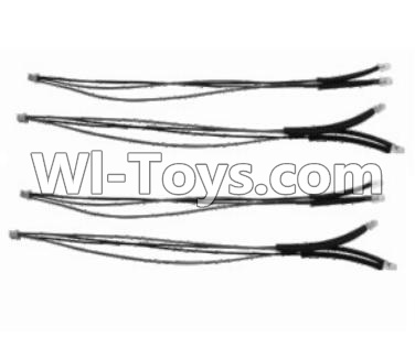 SongYang toys X25 Parts-18 Rear and Front light wire unit for the Quadcopter(4pcs) For the SY X25 UFO X-25 RC Quadcopter