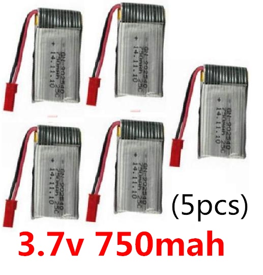 SongYang toys X25 Parts-34 Upgrade 3.7V 750mah battery(5pcs) For the SY X25 UFO X-25 RC Quadcopter