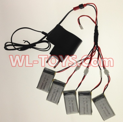 SongYang toys X3 Parts-23 USB Charger wire & Upgrade 1-to-5 Conversion wire & USB-to-Socket Conversion plug((Not include the 5 battery) for the SongYang X3 Quadcopter SY X3 UFO rc drone