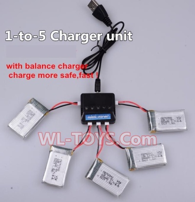 SongYang toys X5 Parts-07 Upgrade 1-to-5 charger and balance charger(Not include the 5 battery) for the SongYang X5 Quadcopter SY X5 UFO rc drone