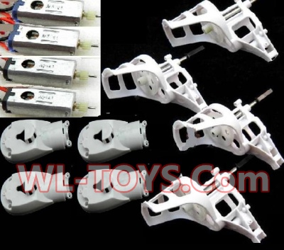 SongYang toys X6 Parts-06 Motor unit(Include the Motor seat and Main gear)-4pcs & Main motor-4pcs