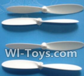 Subotech S660 Spare Parts-07 Propellers,Main rotor blades(4pcs)-White,Subotech S660 RC Quadcopter Spare Parts Accessories,Subotech S660 RC  Drone Replacement Parts