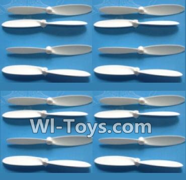 Subotech S660 Spare Parts-09 Propellers,Main rotor blades(16pcs)-White,Subotech S660 RC Quadcopter Spare Parts Accessories,Subotech S660 RC  Drone Replacement Parts