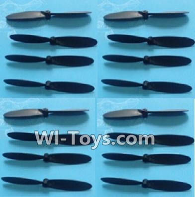 Subotech S660 Spare Parts-10 Propellers,Main rotor blades(16pcs)-Black,Subotech S660 RC Quadcopter Spare Parts Accessories,Subotech S660 RC  Drone Replacement Parts