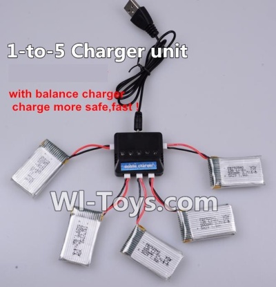 Subotech S660 Spare Parts-22 Upgrade 1-to-5 charger and balance charger(Not include the 5 battery),Subotech S660 RC Quadcopter Spare Parts Accessories,Subotech S660 RC  Drone Replacement Parts