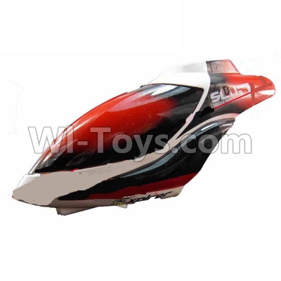 Subotech S900 Parts-02 Head cover,Canopy-Red For Toruk arokto Subotech S900 helicopter parts