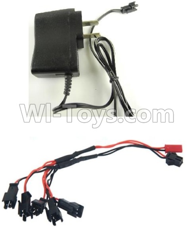Subotech S900 Parts-28 Charger & Upgrade 1-to-5 usb charger wire-Can charge 5 battery at the sae time For Toruk arokto Subotech S900 helicopter parts