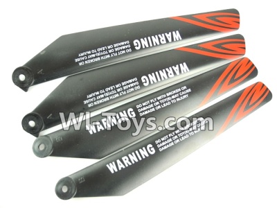 SuBotech S901 Spare Parts-06 Main blades(4pcs-2A+ 2B)-Red,Spare Parts Replacement Accessories For Subotech S901 RC helicopter,Toruk arokto2 S901 rc helicopter