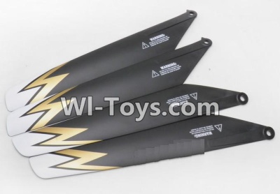 Subotech S902 Spare parts-05 Main blades(4pcs-2A + 2B) Spare Parts Replacement Accessories For Subotech S902 RC Helicopter,Huge RC Helicopter
