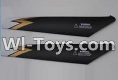 Subotech S902 Spare parts-06 Upper main blades(2pcs-Golden&Black) Spare Parts Replacement Accessories For Subotech S902 RC Helicopter,Huge RC Helicopter