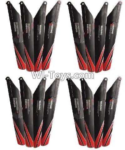 Subotech S909 Spare Parts-09 Propellers,Main rotor blades(16pcs)-Version 1,Subotech S909 RC helicopter Replacement Parts Accessories