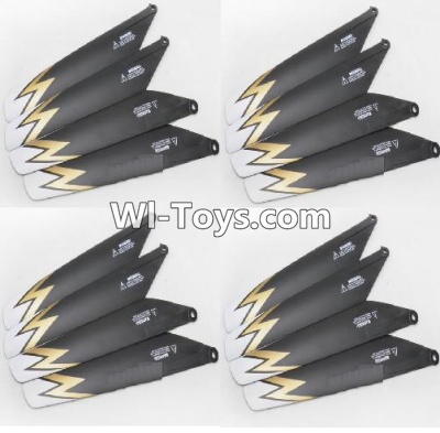 Subotech S909 Spare Parts-11 Propellers,Main rotor blades(16pcs)-Version 3,Subotech S909 RC helicopter Replacement Parts Accessories