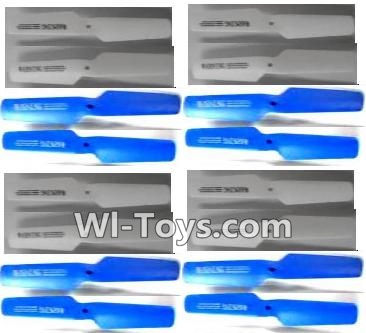 Subotech S910 Spare Parts-05 Propellers,Main rotor blades(16pcs)-(8X White,8X Blue,Subotech S910 RC Quadcopter Drone Spare Parts Accessories,S910 RC Drone Replacement Parts