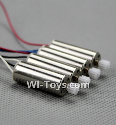 Subotech S910 Spare Parts-14 Reversing-rotating Motor with Black and white wire(2pcs) & rotating Motor with red and Blue wire(2pcs),Subotech S910 RC Quadcopter Drone Spare Parts Accessories,S910 RC Drone Replacement Parts