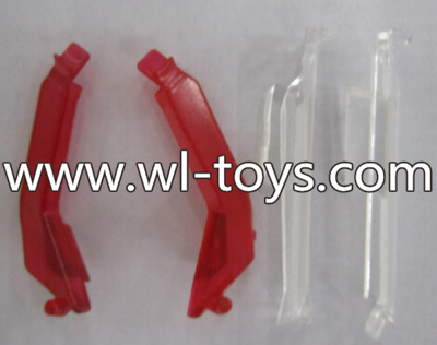 UDI U27 U927 RC Quadcopte parts-09 Transparent light pieces(2x white,2x Red)