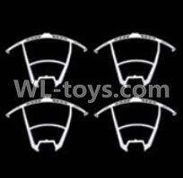UDI U818S U842 U842-1 RC Quadcopter parts-09 Outer protect frame for the blades-White(4pcs)