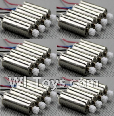 Holy Stone U818A Parts-11 Reversing-rotating Motor with Black and white wire(12pcs) & rotating Motor with red and Blue wire(12pcs),Holy Stone U818A Quadcopter parts,U818A rc Drone spare parts