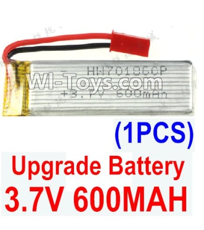 Holy Stone U818A Parts-23 Upgrade 3.7v 600mah battery(1pcs)-Size-64X17X8.5MM,Holy Stone U818A Quadcopter parts,U818A rc Drone spare parts