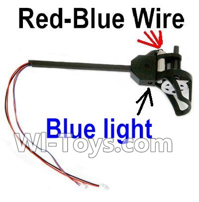 Holy Stone U818A Parts-38 Rotating Motor Assembly with Red and Blue Wire(Blue Light),Holy Stone U818A Quadcopter parts,U818A rc Drone spare parts