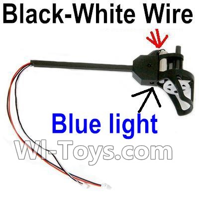 Holy Stone U818A Parts-40 Reversing-rotating Motor Assembly with Black and White wire(Blue Light),Holy Stone U818A Quadcopter parts,U818A rc Drone spare parts