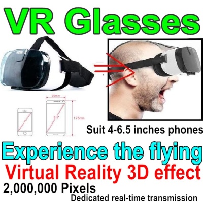 UDI U919 U919A Parts-38 UDI VR Glasses,It suit 4-6.5 inches phone,2,000,000 pixels,You can experience the flying feeling for UDIR/C U919 U919A Quadcopter parts,rc Drone spare parts