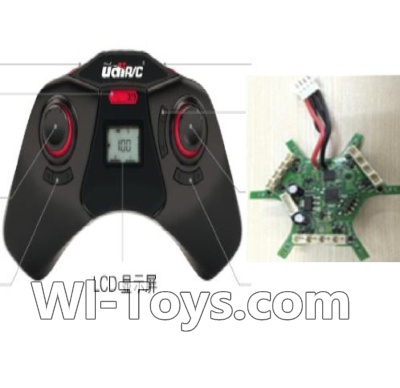 UDI U845 U845A Parts-27 Official Transmitter & Circuit board,UDIR/C U845 U845A Six-axis aircraft Spare Parts Replacement Accessories,U845 rc Hexacopter,Quadcopter drone parts