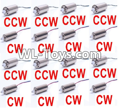 UDIRC-i350H Spare Parts-13-02 Reversing-rotating Motor with Black and White wire(8pcs) & Rotating Motor with red and Blue wire(8pcs),UDIR/C i350H rc Quadcopter parts,i350H rc Drone spare parts Accessories