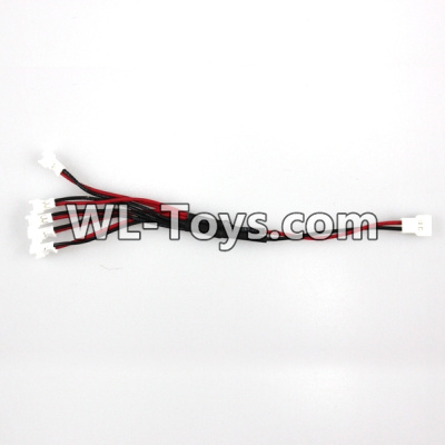 UDIRC-i350H Spare Parts-15-05 Upgrade 1-to-5 Plug wire(Small White-to-White Plug),UDIR/C i350H rc Quadcopter parts,i350H rc Drone spare parts Accessories