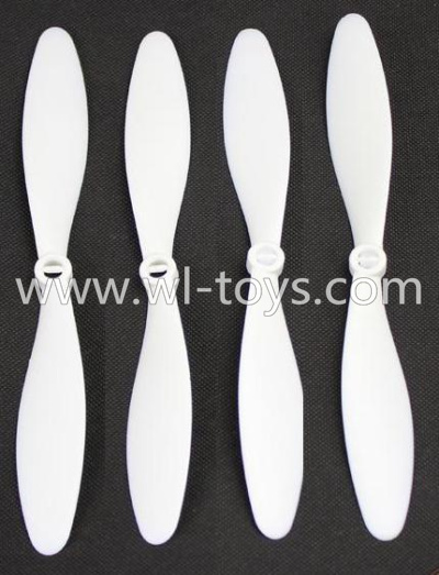 WLtoys V393 RC Quadcopter parts-07 Official Main rotor blades(4pcs-2x Clockwise and 2x Counterclockwise)-White