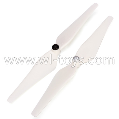 WLtoys V393 RC Quadcopter parts-10 Upgrade Main rotor baldes(2pcs 1x Clockwise and 1x Counterclockwise)-White