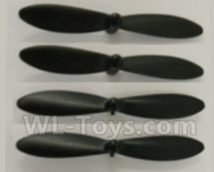 Wltoys Q676 Parts-03-01 Propellers,Main rotor blades(4pcs),Wltoys Q676 RC Quadcopter Drone Spare Parts Accessories,Wltoys Model Q676 Replacement Accessories