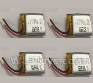 Wltoys Q676 Parts-06-03 3.7V 450mAh 20C Battery(902530)-4pcs,Wltoys Q676 RC Quadcopter Drone Spare Parts Accessories,Wltoys Model Q676 Replacement Accessories