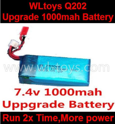 Wltoys Q202 Quadcopter parts-37 Upgrade 7.4v 1000mah 20C Battery-Fly more time,More power