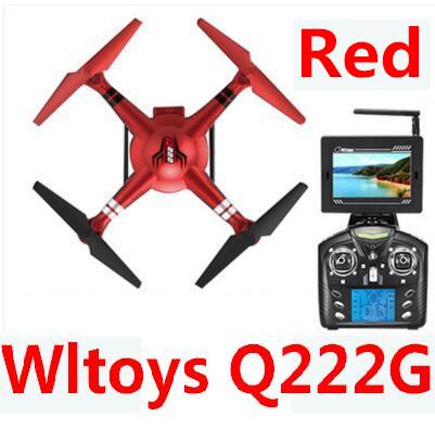 Wltoys Q222G Quadcopter-Red(Include the 5.8G HD Camera,Support frame And 5.8G Real-time image transmission FPV Aerial Receiving Screen with Antena) Medium-Quadcopter-all FPV-Quadcopter-all Wltoys-Quadcopter-all