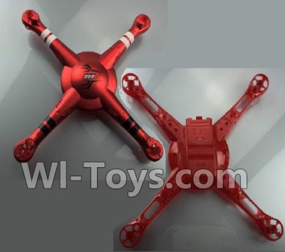 Wltoys Q222K Q222G Parts-01 Upper and Bottom shell cover-Red,Wltoys Q222K Q222G RC Drone Spare parts,Q222K RC Quadcopter Accessories,Q222G headless mode Replacement parts