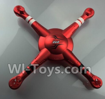 Wltoys Q222K Q222G Parts-03 Upper Bottom shell cover-Red,Wltoys Q222K Q222G RC Drone Spare parts,Q222K RC Quadcopter Accessories,Q222G headless mode Replacement parts