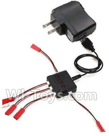 Wltoys Q222K Q222G Parts-34 Upgrade 1-to-5 charger with balance charger & USB-to-Socket Conversion plug,Wltoys Q222K Q222G RC Drone Spare parts,Q222K RC Quadcopter Accessories,Q222G headless mode Replacement parts
