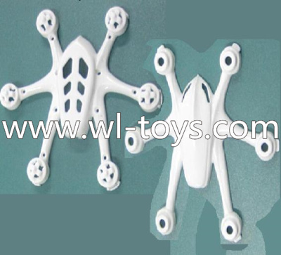 Wltoys Q272 Parts-01 Uppper and Bottom shell cover,canopy Wl toys Q272 RC Quadcopter Q272 UFO Parts