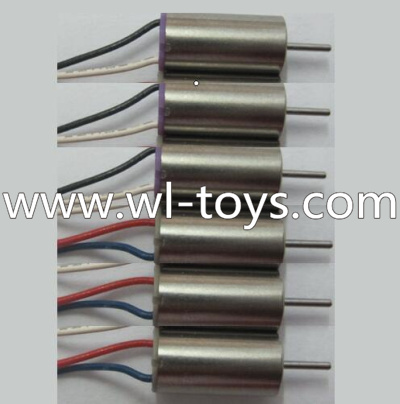 Wltoys Q272 Parts-06 Main motor with Red and Blue wire(3pcs) & Main motor with White and Black wire(3pcs) Wl toys Q272 RC Quadcopter Q272 UFO Parts