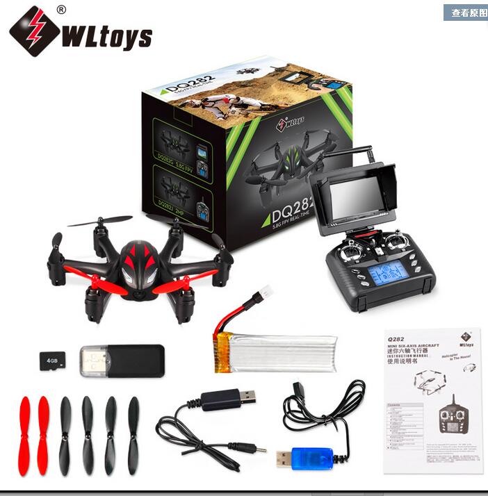 Wltoys DQ282 DQ282G RC Quadcopter (Include the camera,Also include the FPV Real time camera video Transmission receiver screen Parts) Mini-Hexacopter-all